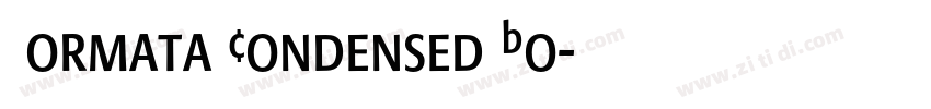 Formata Condensed Bo字体转换